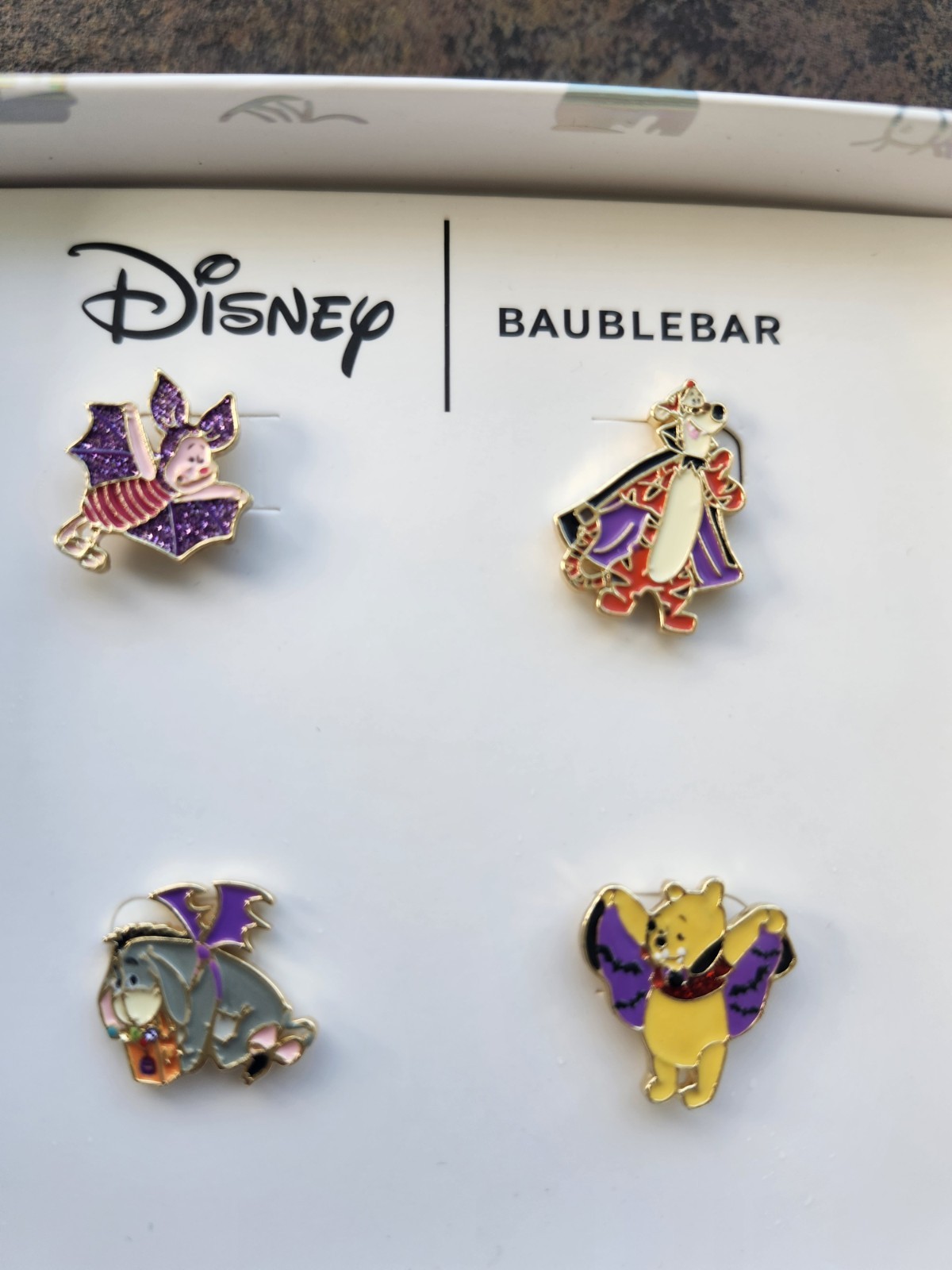 Disney Baublebar Winnie The Pooh, Tigger, Piglet, Eeyore Halloween Stud Earrings Disney Baublebar Winnie The Pooh, Tigger, Piglet, Eeyore Halloween Stud Earrings