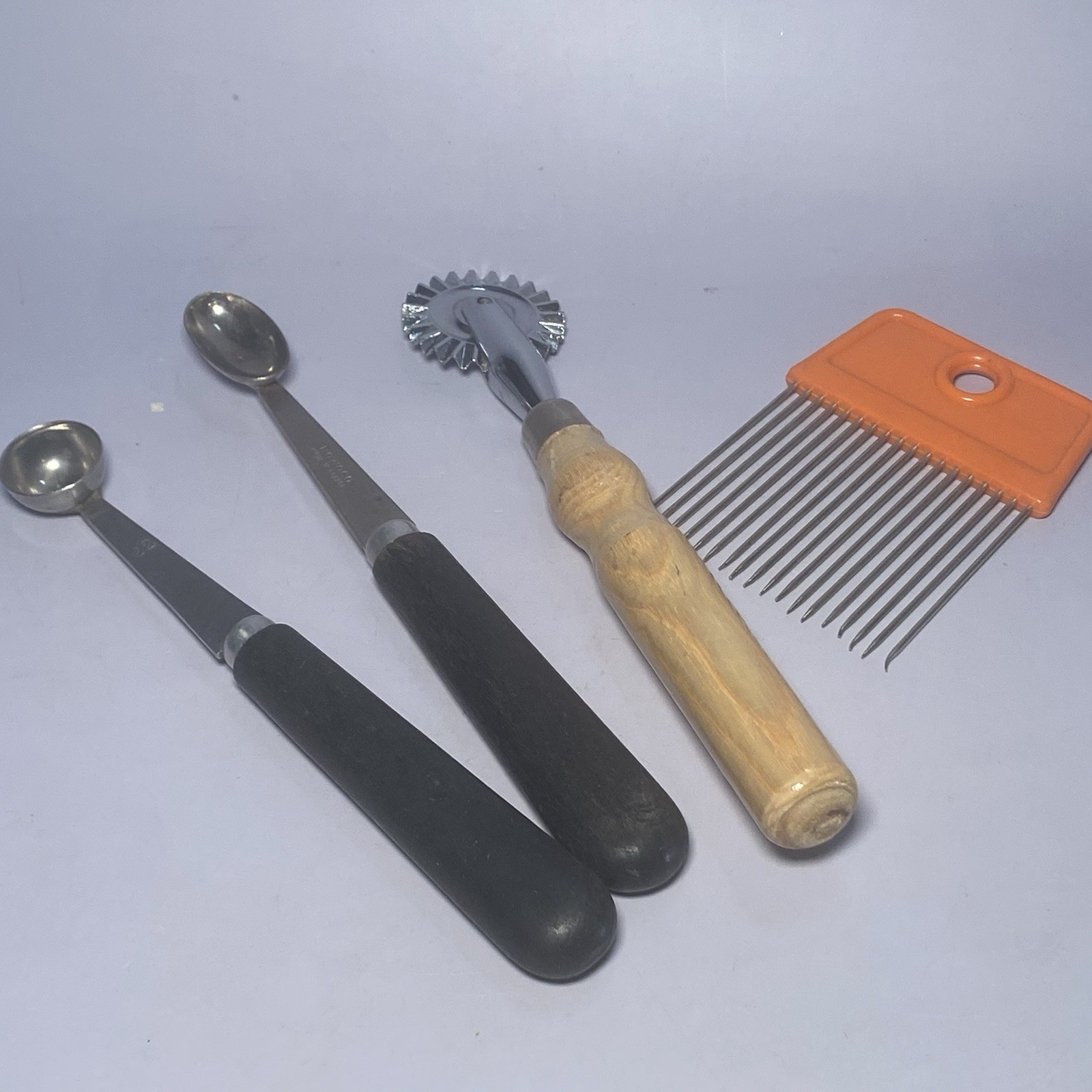 VINTAGE 1970’s VARIOUS KITCHEN UTENSILS- Wood Handles-Made In France