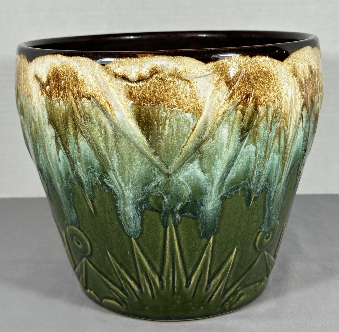RRP Ransbottom Roseville Ohio Sun & Moon 1400 10” Jardiniere Planter Large