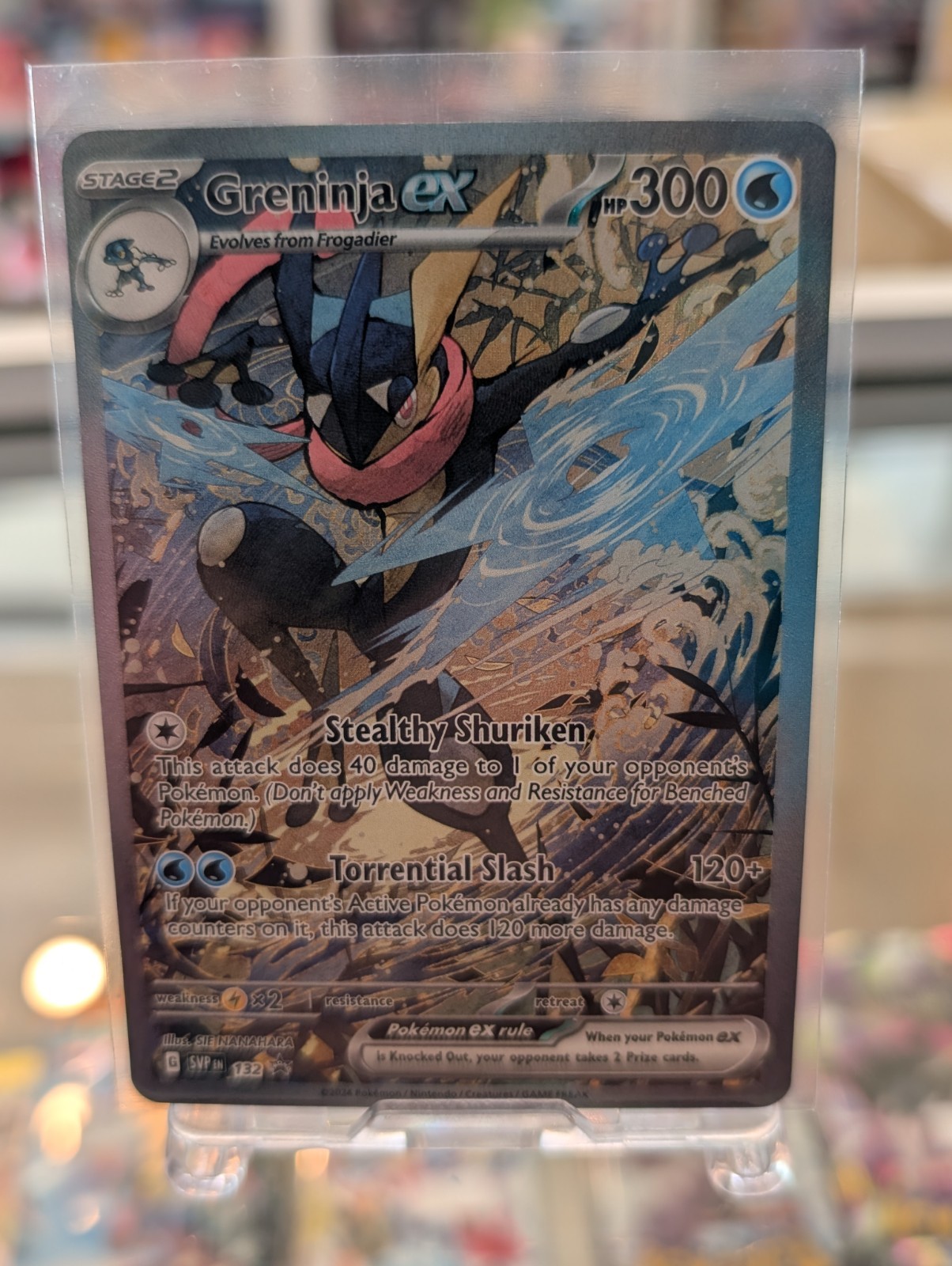Pokemon TCG Greninja ex 132 Sv: Scarlet & Violet Promo Cards Holo NM