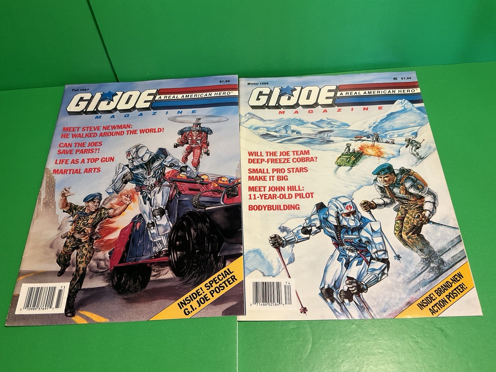 Lot of 2 Vintage 80’s GI Joe A Real American Hero Magazines Fall Winter 1987-88