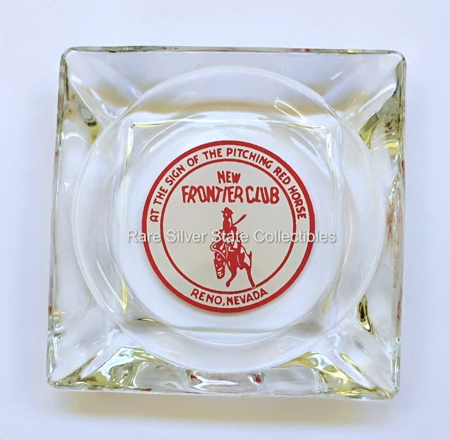 1940's-50's Vintage Nevada Casino Ashtray New Frontier Club Reno, NV Variant # 1