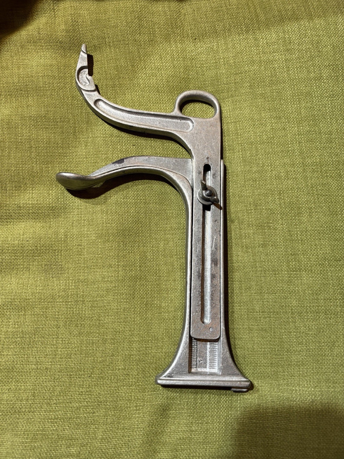 Lady Josephine Vintage Aluminum Collectible Shoe Shine Holder \