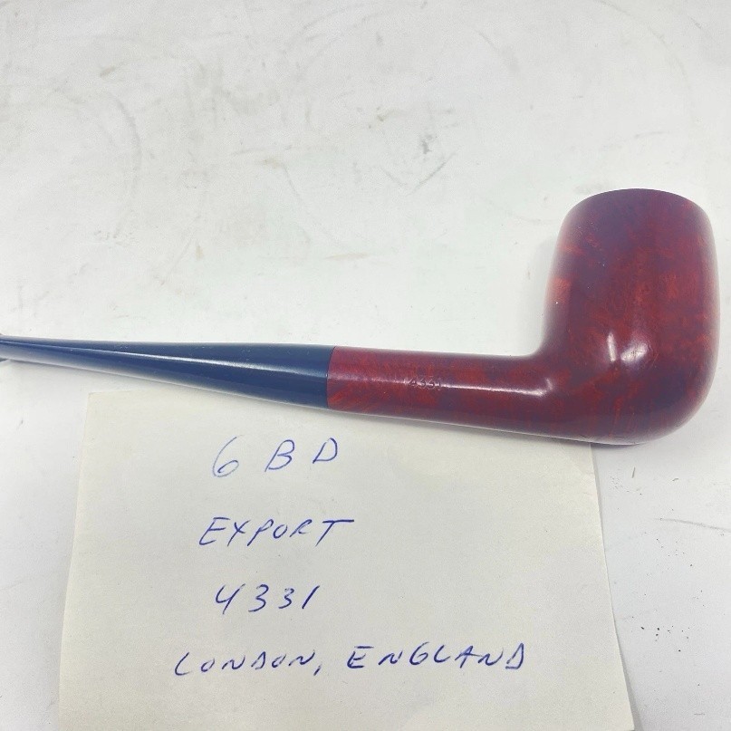 Vintage GBD Export 4331K Estate Pipe - Smooth Pre-Merger London Briar Billiard