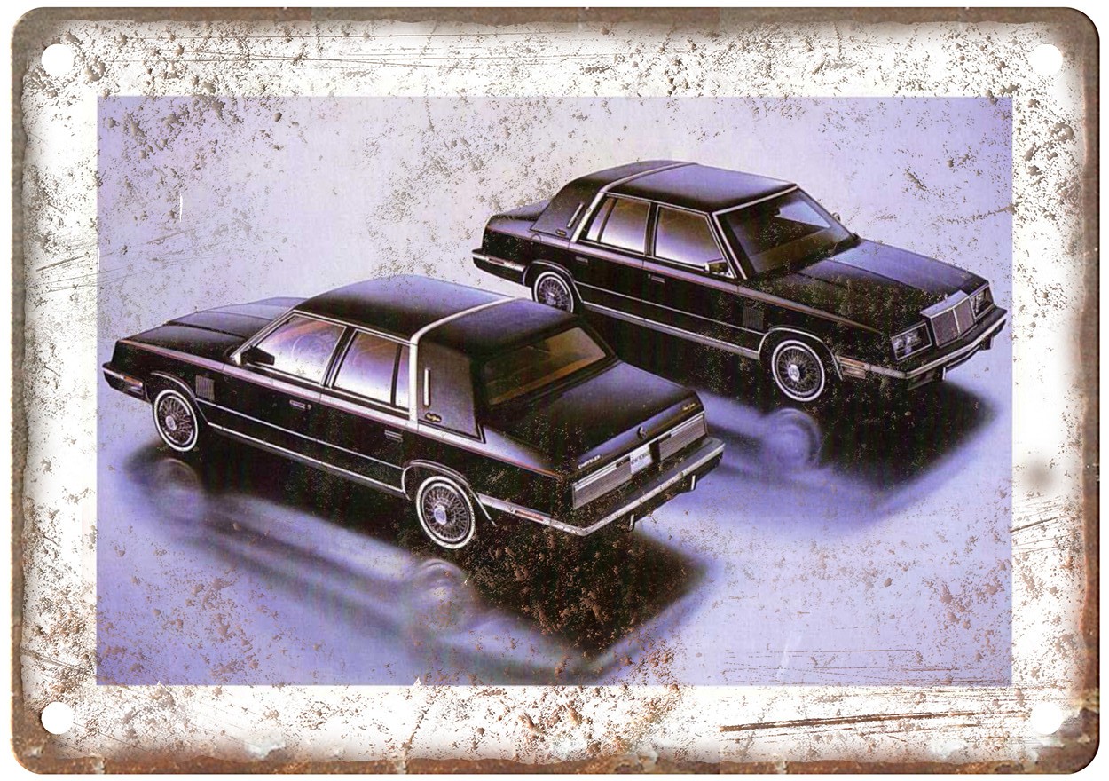 1983 Chrysler New Yorker Vintage Auto Ad Retro Look Metal Sign AM5541 1983 Chrysler New Yorker Vintage Auto Ad Retro Look Metal Sign AM5541