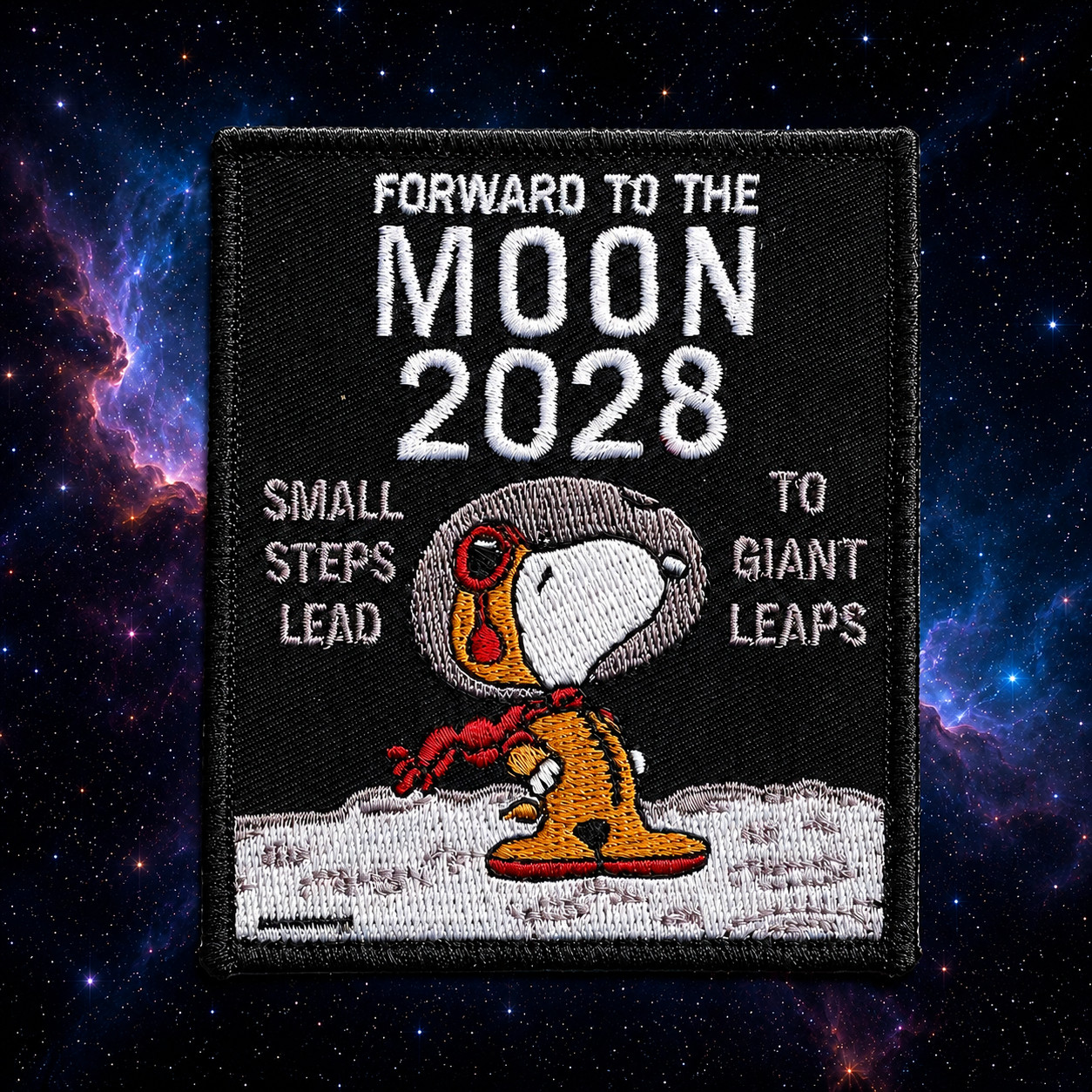 NASA FORWARD TO THE MOON 2028 - SPACEX ASTRONAUT CAMPAIGN - 3.5”