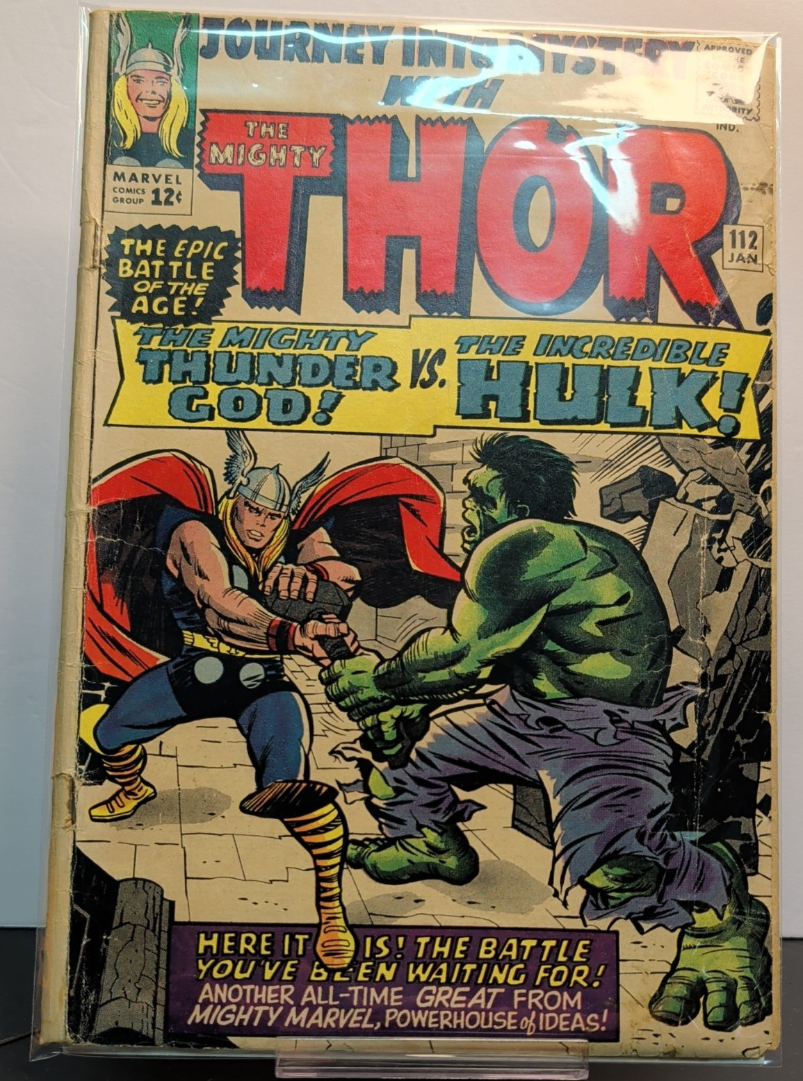 Journey Into Mystery #112 ~FR 1.0 Thor vs Hulk Origin Loki 1st Laufey Kirby 1965 Journey Into Mystery #112 ~FR 1.0 Thor vs Hulk Origin Loki 1st Laufey Kirby 1965