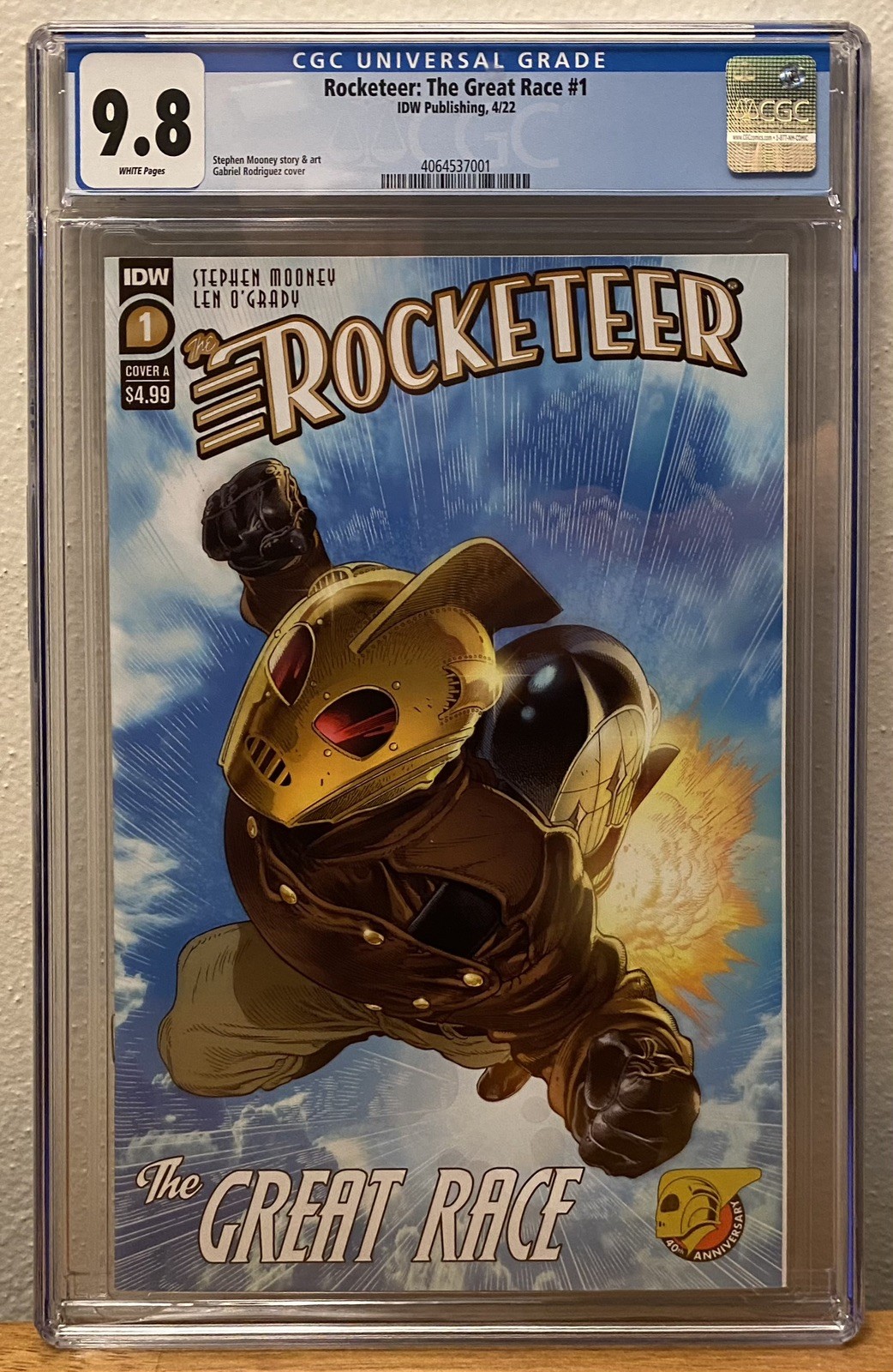 Rocketeer: The Great Race (2022 IDW) # 1 CGC 9.8 Gabriel Rodriguez Cover