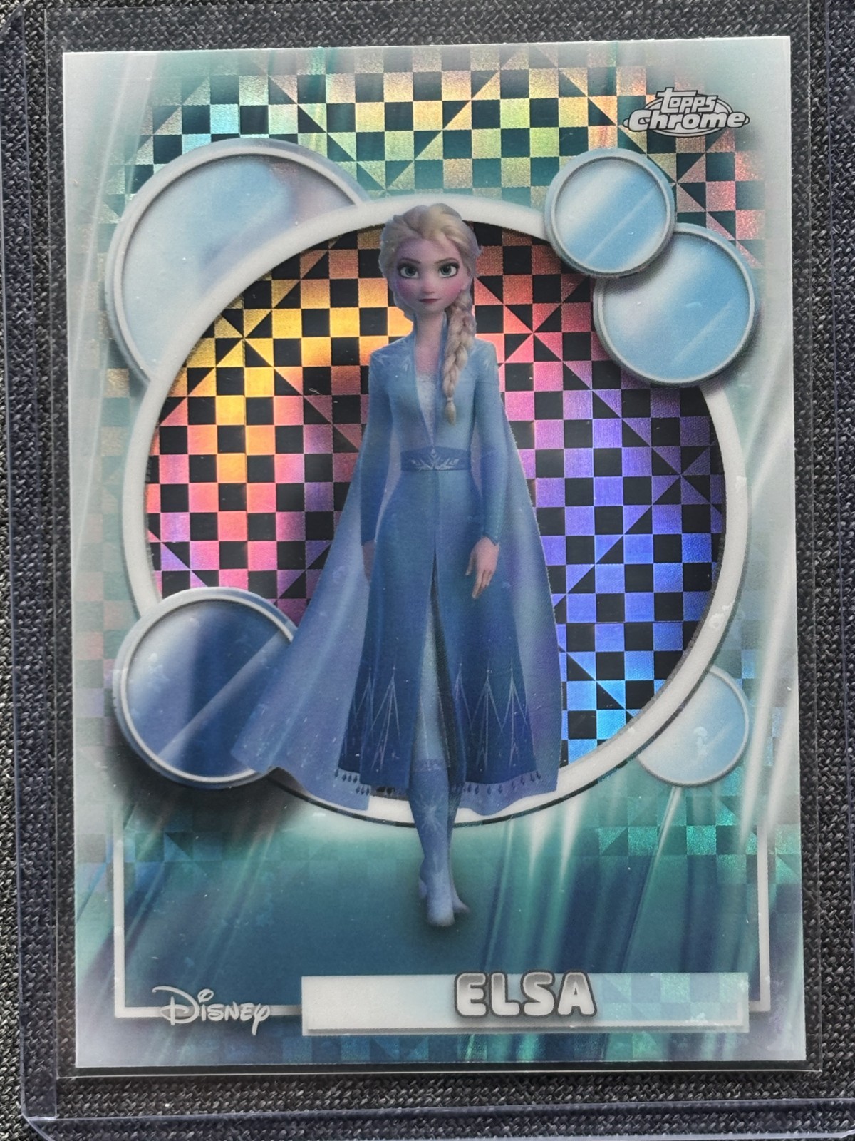 2026 Topps Chrome Disney Elsa #168 X-Fractor Elsa from Frozen II