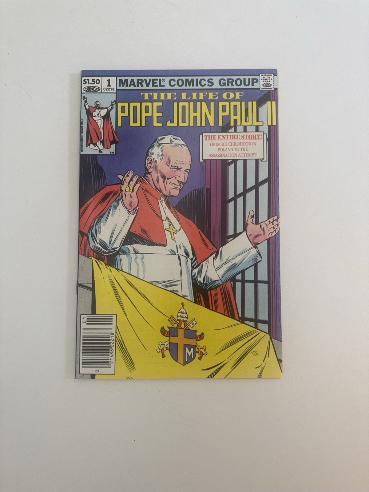 THE LIFE OF POPE JOHN PAUL II #1 MARVEL COMICS 1982