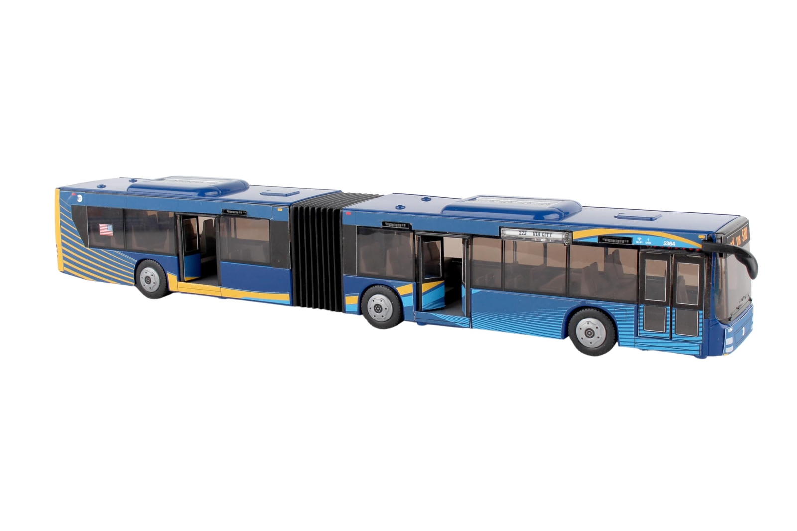 Daron MTA New York City Bus 16 Inch Articulated Toy Vehicle RT8571