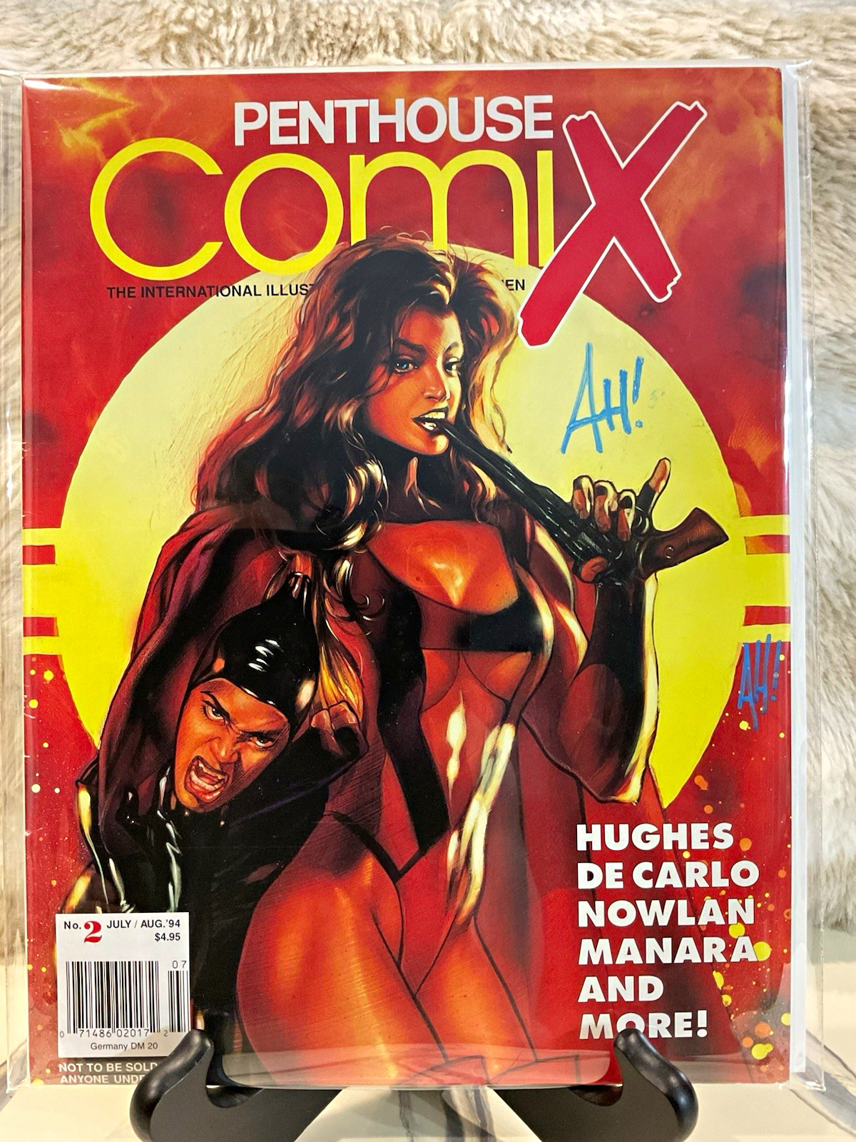 Penthouse Comix #2 July/Aug 1994 Penthouse Signed Adam Hughes Manara
