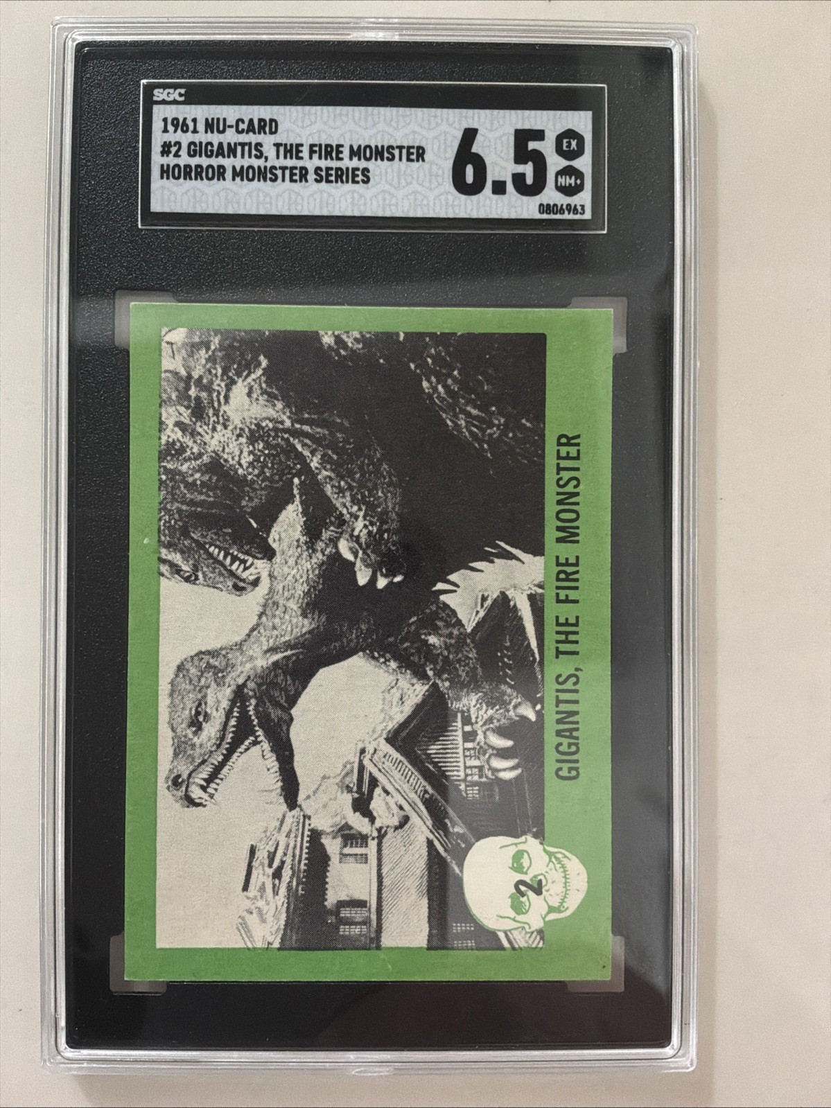 Sgc 6.5 Godzilla Rookie Card 1961 Nu Cards NM Horror Monsters  Gigantis #2