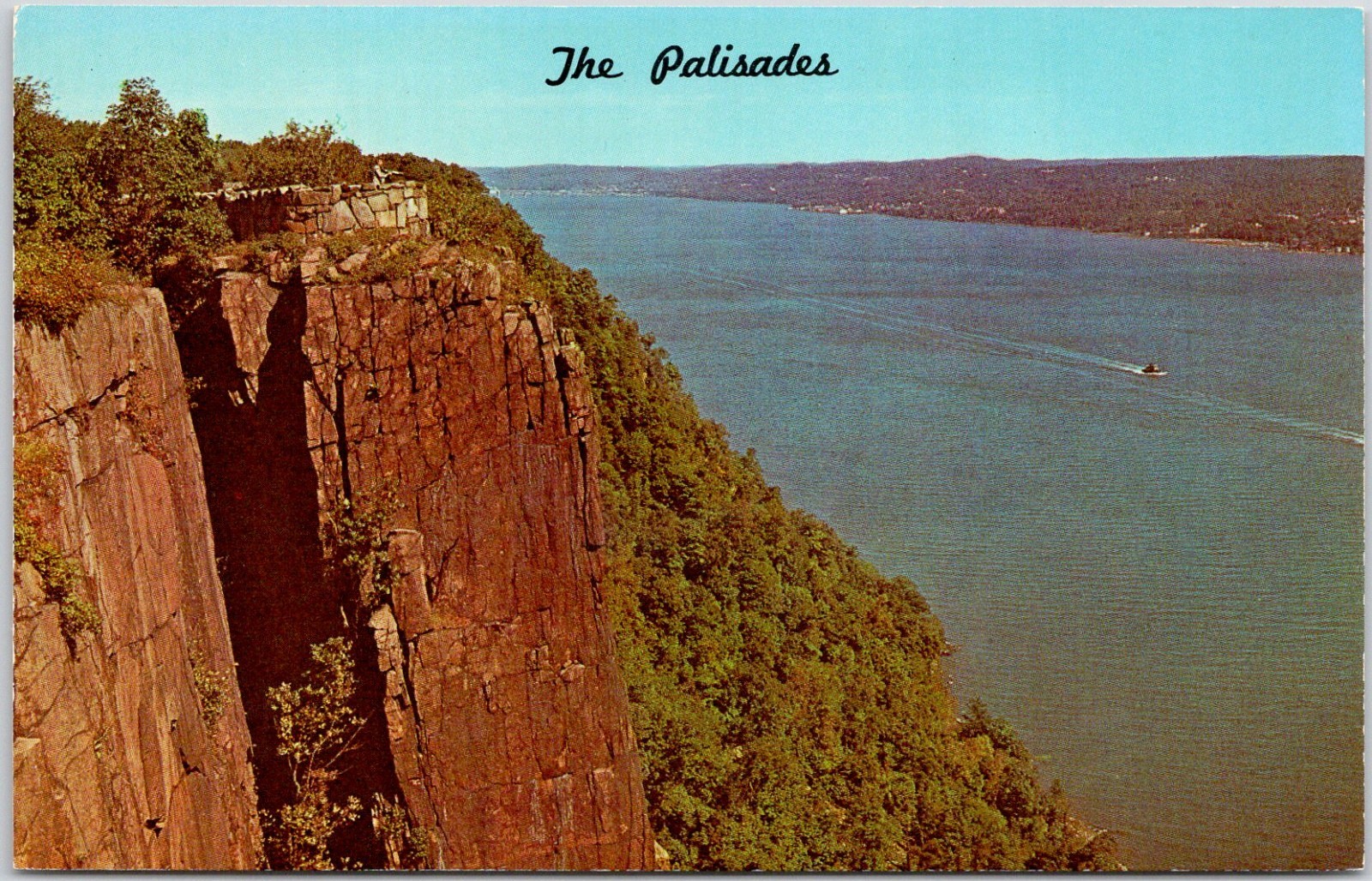 The Palisades State Line Lookout NJ Vintage Chrome Postcard Hudson River The Palisades State Line Lookout NJ Vintage Chrome Postcard Hudson River