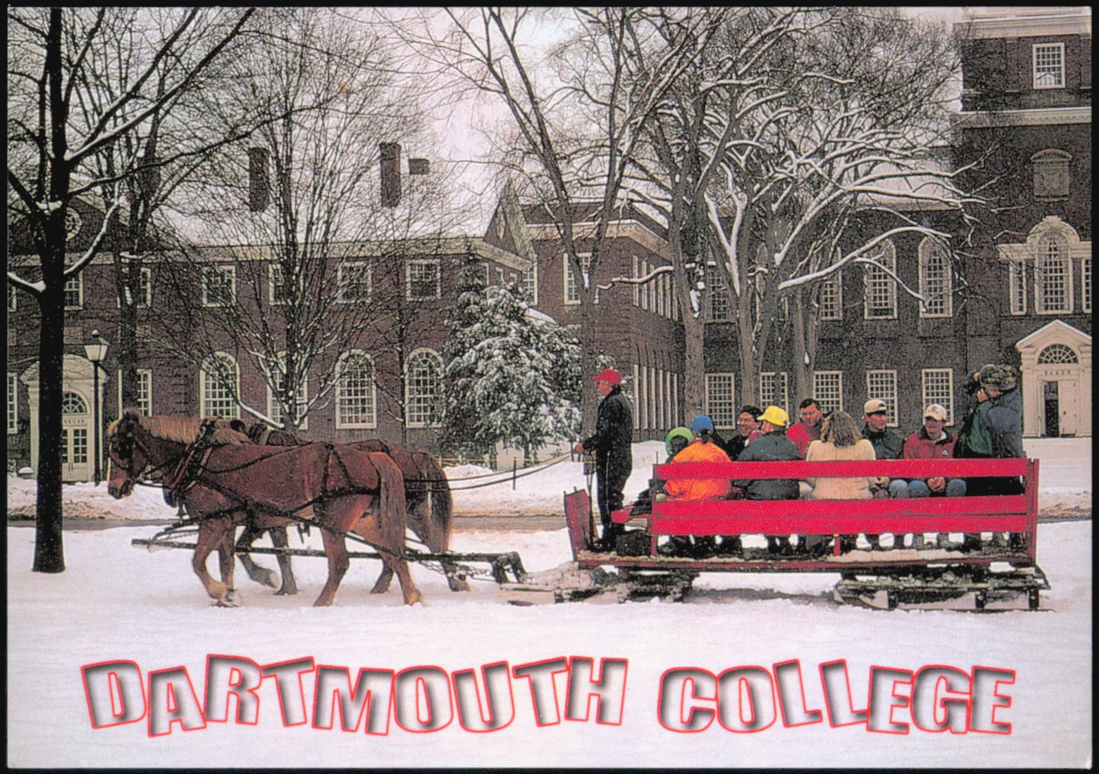 Tom Narwid Hanover, New Hampshire NH Sleigh Ride the Green Dartmouth College