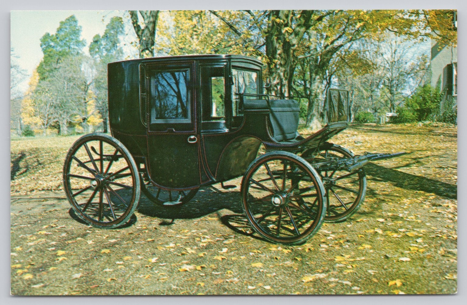 Belle Meade Mansion Nashville TN Brougham Carriage Color-King Postcard Belle Meade Mansion Nashville TN Brougham Carriage Color-King Postcard