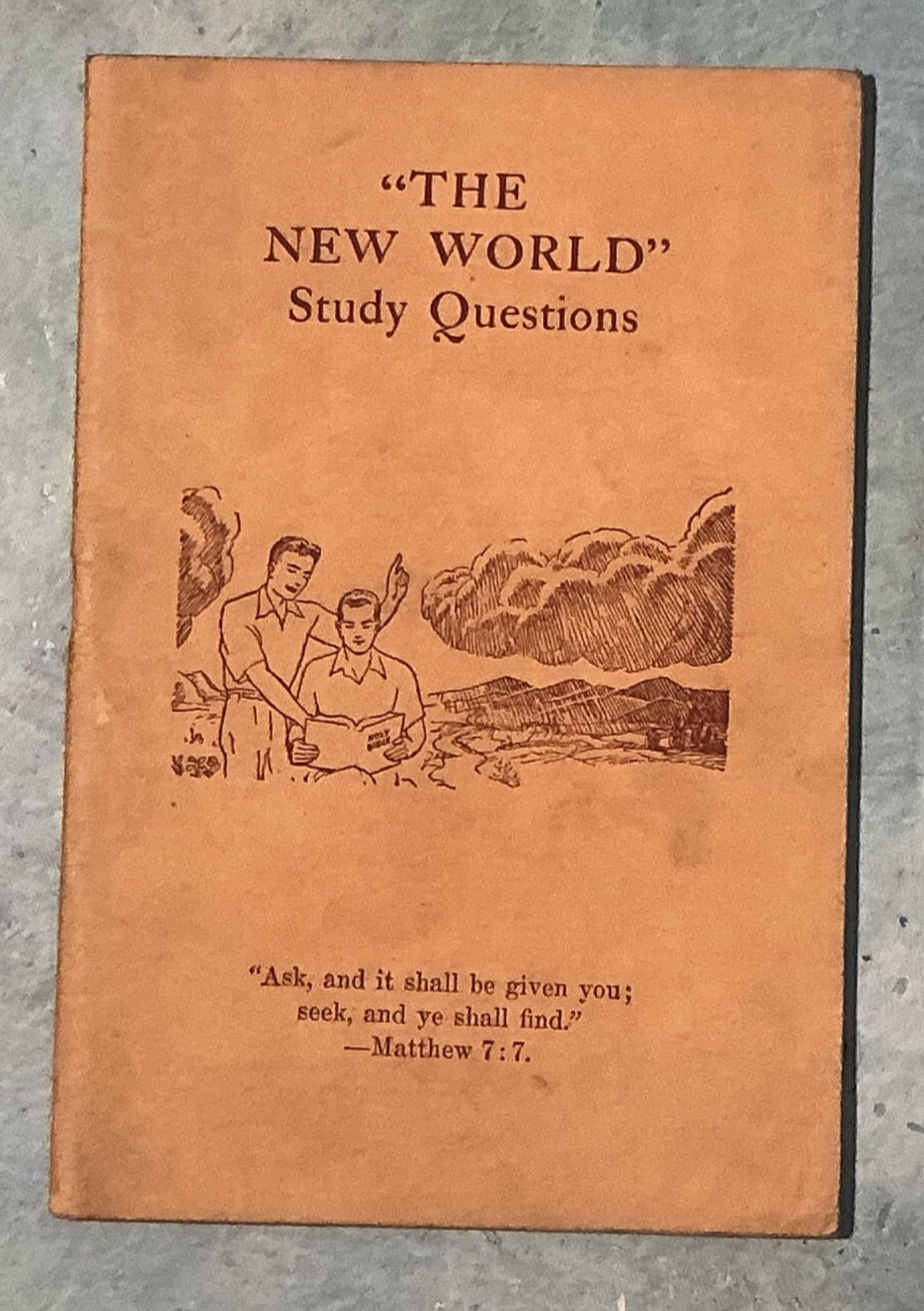 Watchtower: The New World Study Questions 1942 IBSA