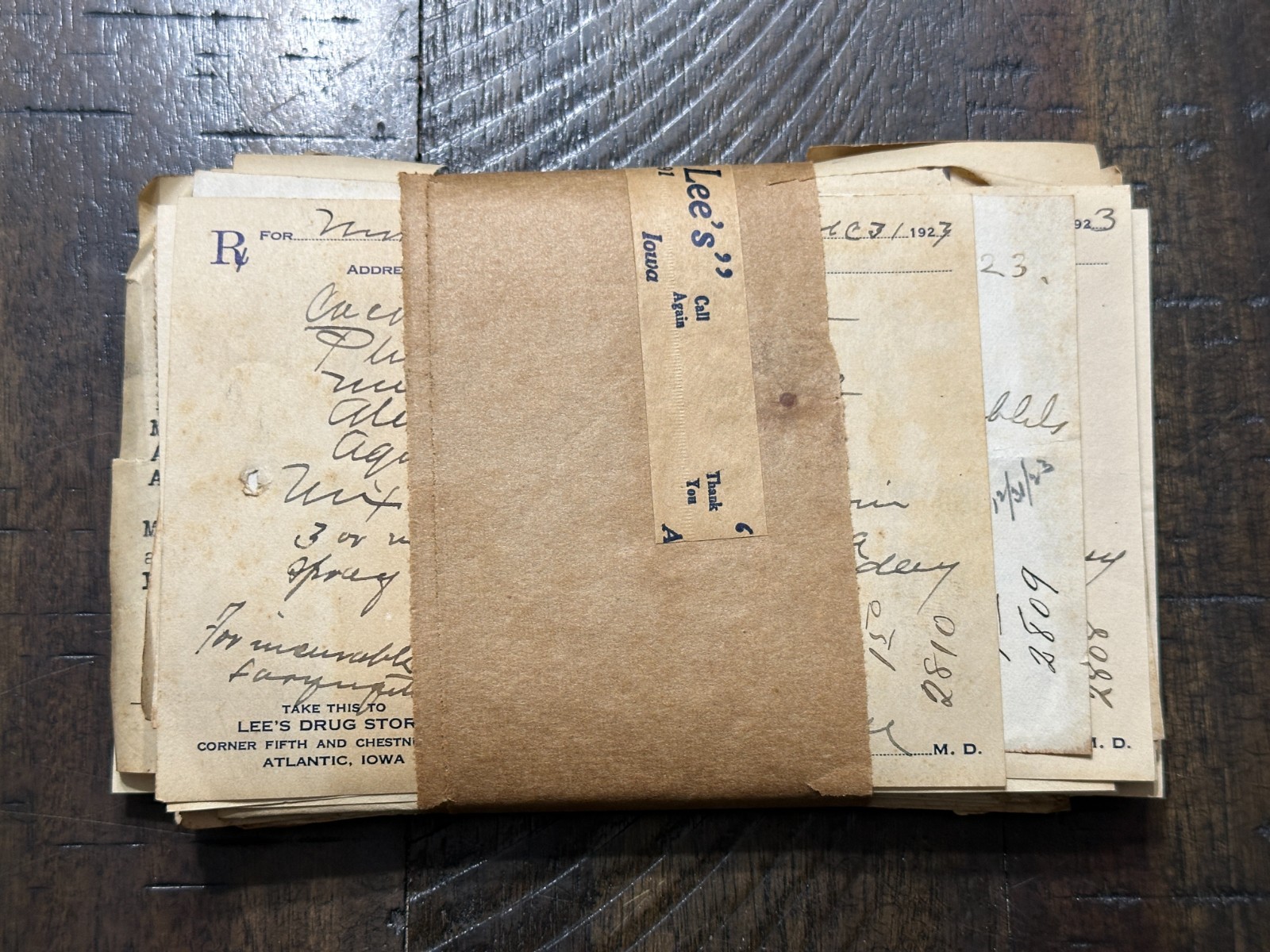 1923 bundled lot of prescriptions - narcotics cocaine belladonna +-144 pieces 1923 bundled lot of prescriptions - narcotics cocaine belladonna +-144 pieces