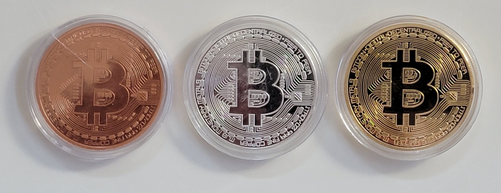 Lot of 3 Physical Bitcoin 2013 MJB Monetary Metals 1 Troy OZ .999 Fine Copper Lot of 3 Physical Bitcoin 2013 MJB Monetary Metals 1 Troy OZ .999 Fine Copper