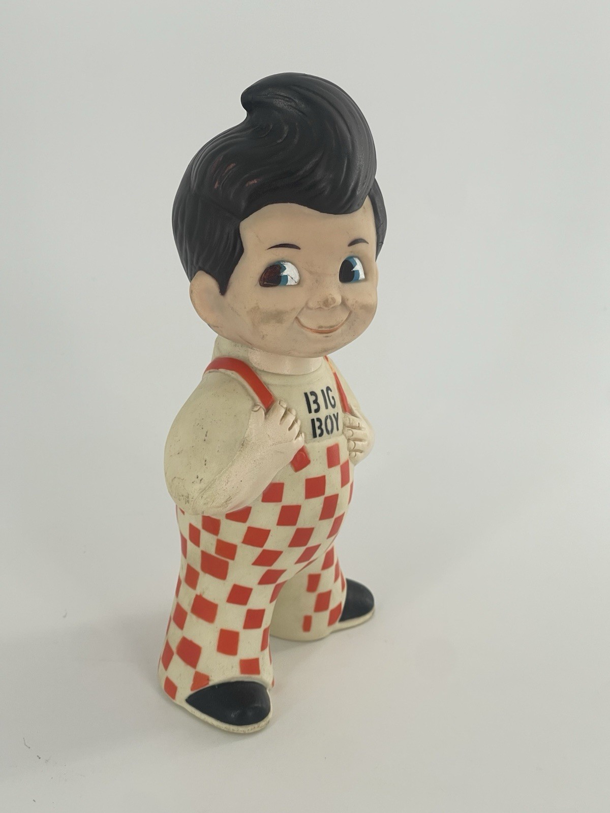 Vintage 1973 Bob's BIG BOY Vinyl/Rubber Advertising Doll Coin Bank 8.75” Vintage 1973 Bob's BIG BOY Vinyl/Rubber Advertising Doll Coin Bank 8.75”