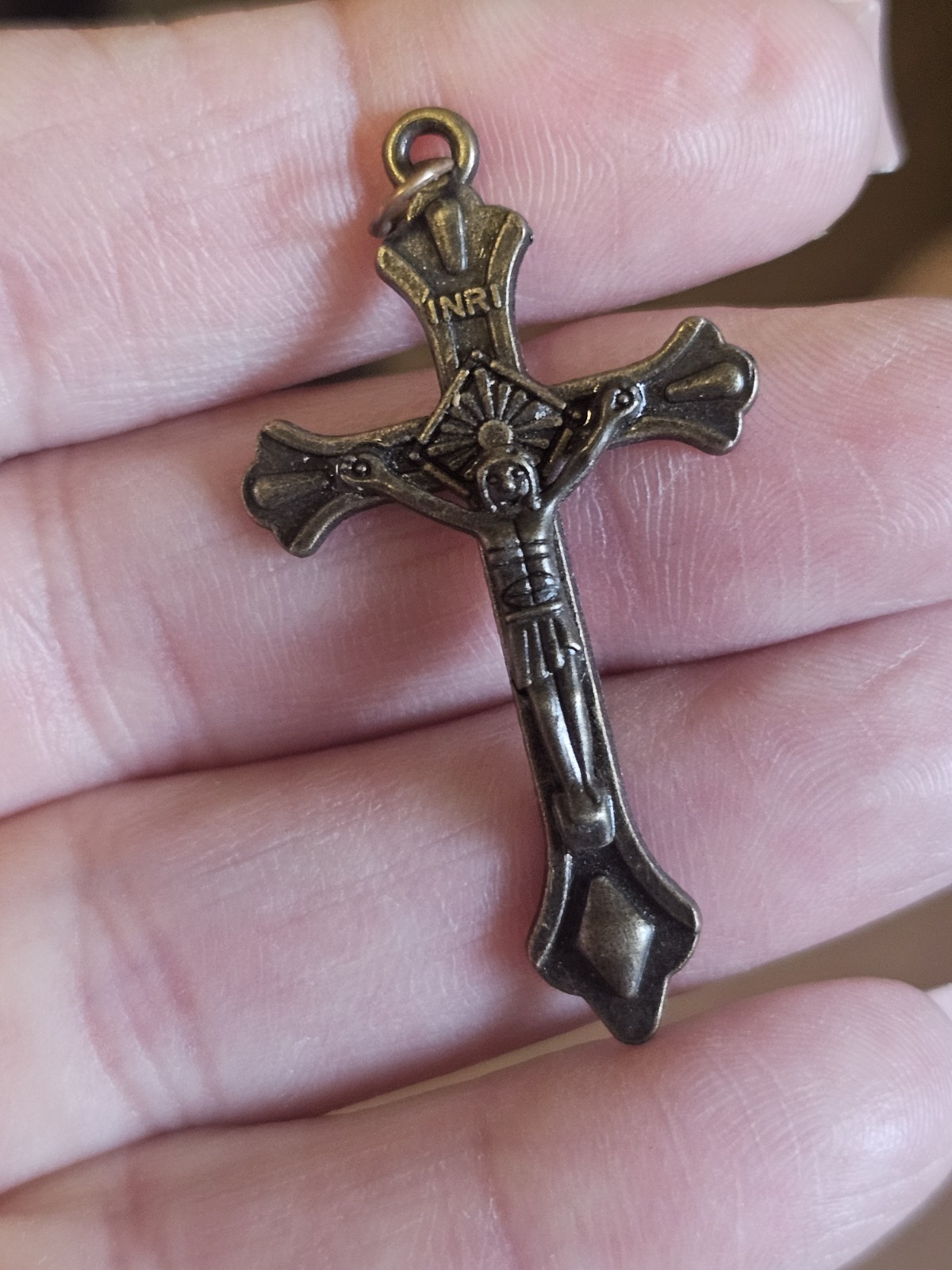 Gorgeous VTG Crucifix INRI RELIGIOUS PENDANT BM