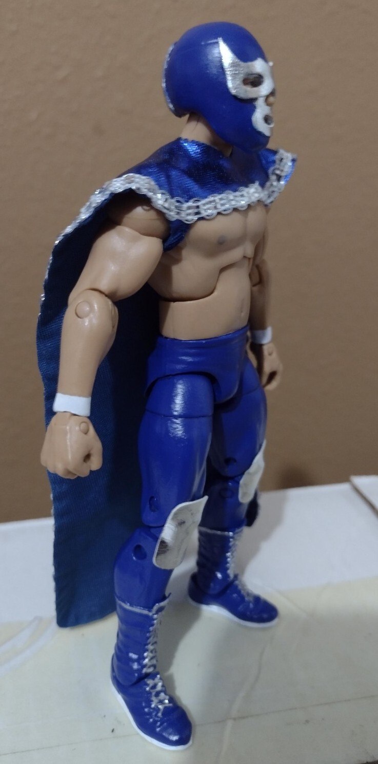 Blue Demon .  Custom Figure Elite in Blue and Silver