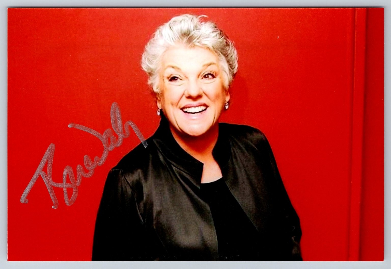 Tyne Daly Autograph Signed 4 x 6 Photo & Card Actress