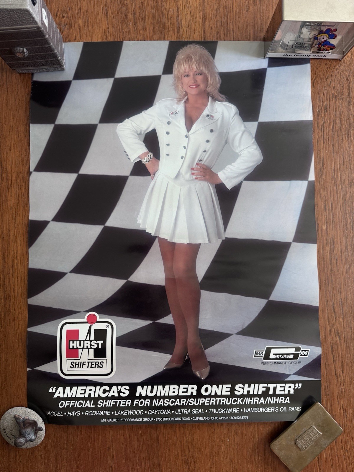 Vintage Hurst Shifters Lynda Vaughn Poster 18 x 24 Man Cave Garage Pinup Car Vintage Hurst Shifters Lynda Vaughn Poster 18 x 24 Man Cave Garage Pinup Car