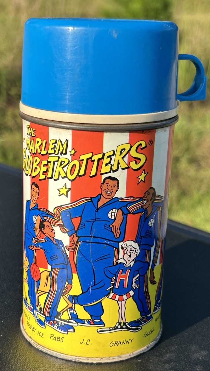 Vintage Harlem Globetrotters Thermos Only For Lunchbox 1971