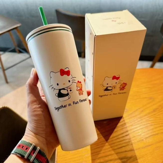 Starbucks Hello Kitty 50th Anniversary Tumbler 16oz 473ml New Gift Collector