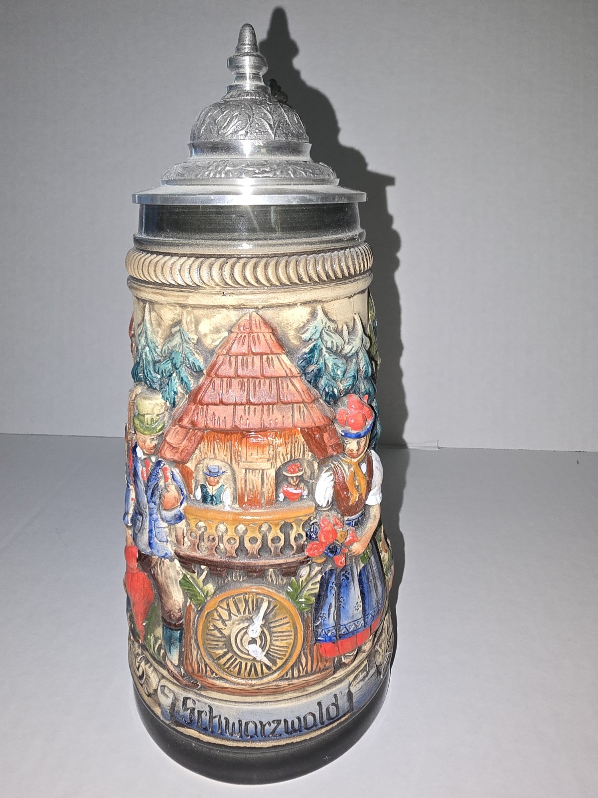 Zoller Born Signed Handpainted German Stein Deutschland Eagle Pewter Limited NWT Zoller Born Signed Handpainted German Stein Deutschland Eagle Pewter Limited NWT