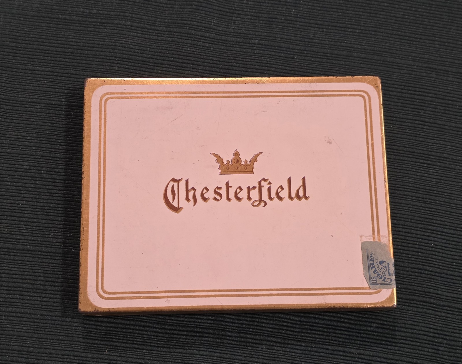 Vtg Chesterfield Cigarette Metal Tin Box Factory No. 25 District of Virginia USA Vtg Chesterfield Cigarette Metal Tin Box Factory No. 25 District of Virginia USA