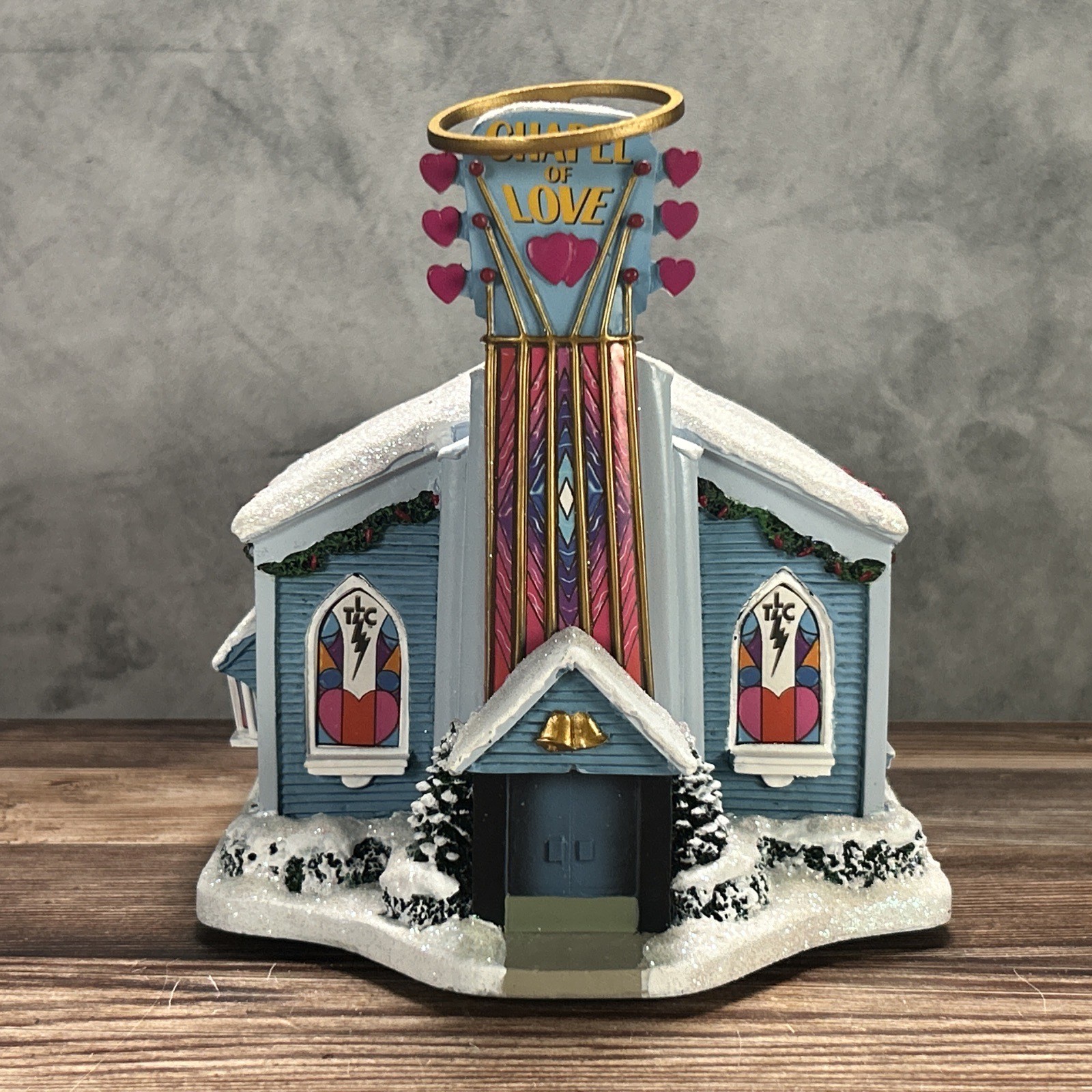 Vintage Hawthorne Village Elvis Presley Chapel Of Love Christmas House \'05 A0055