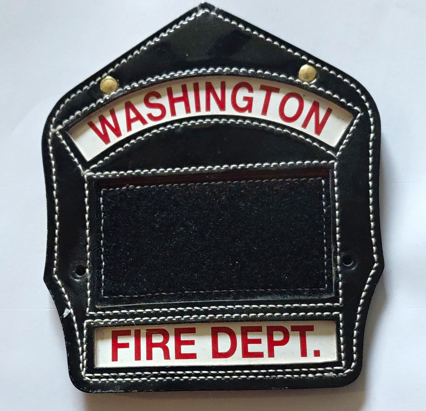 Bullard Washington Fire Dept. Leather Firefighter Helmet Front Shield Bullard Washington Fire Dept. Leather Firefighter Helmet Front Shield