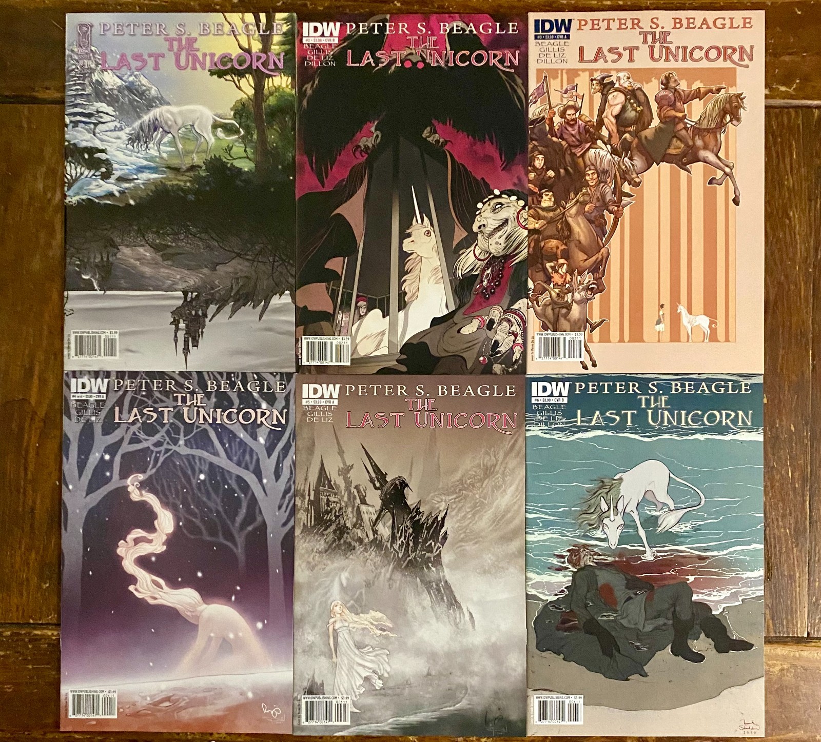 LAST UNICORN #1-6 COMPLETE 🦄 | 2010 IDW PETER S. BEAGLE | RARE VARIANTS WOW