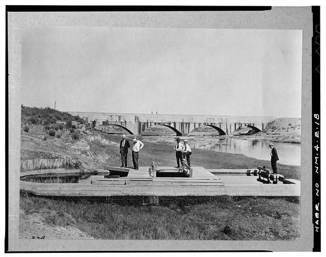 Carlsbad Eddy County NM Pecos River Flume 1916 Irrigation Canal Spring