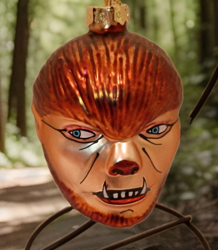 Archie McPhee Werewolf Ornament – Hand Blown Glass Monster Holiday Decor Samhain Archie McPhee Werewolf Ornament – Hand Blown Glass Monster Holiday Decor Samhain