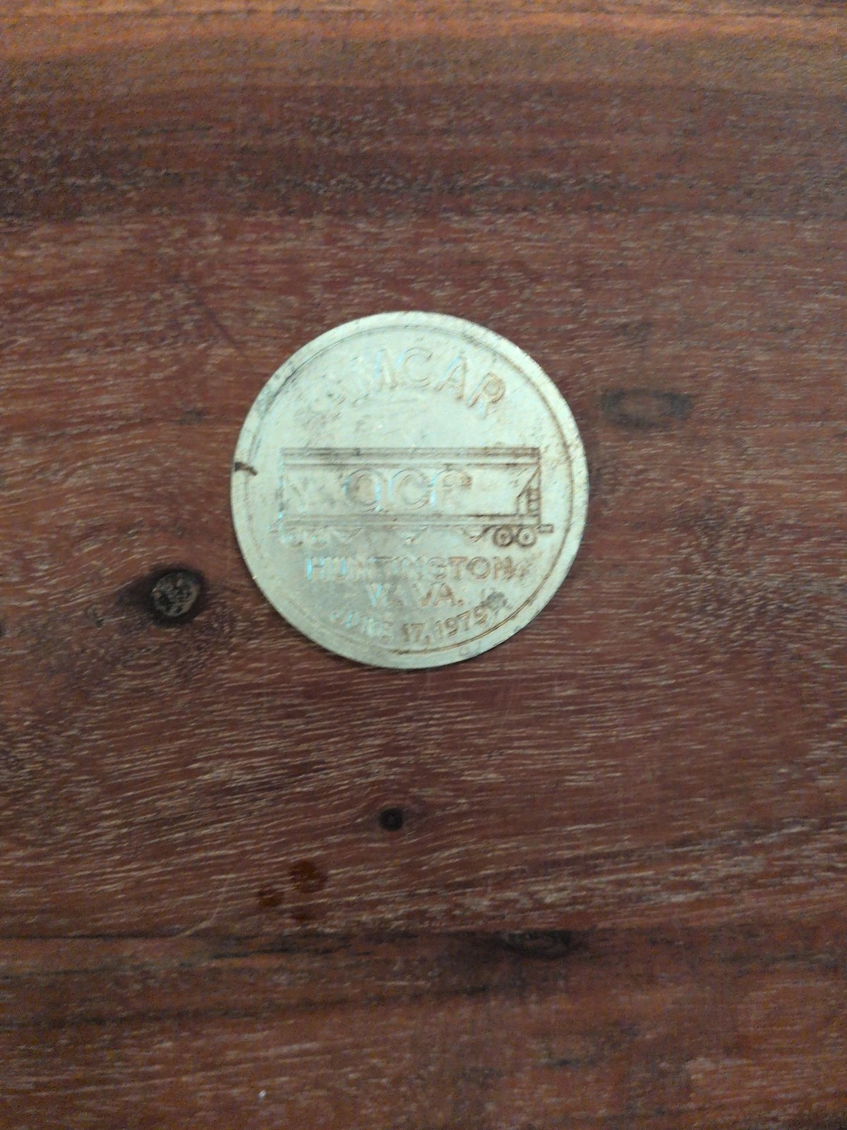 Vintage Chessie System B&O Railroad Commemorative Coin Wood Mounted Vintage Chessie System B&O Railroad Commemorative Coin Wood Mounted