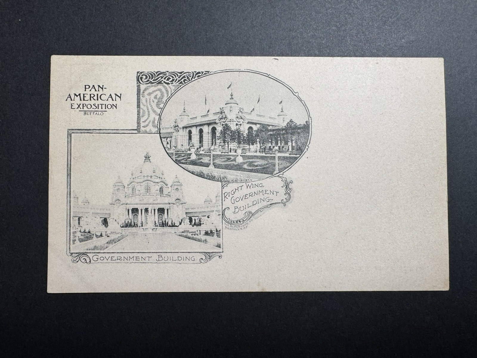 1901 Pan-American Exposition Government Building Postcard - Scarce, Undivided 1901 Pan-American Exposition Government Building Postcard - Scarce, Undivided
