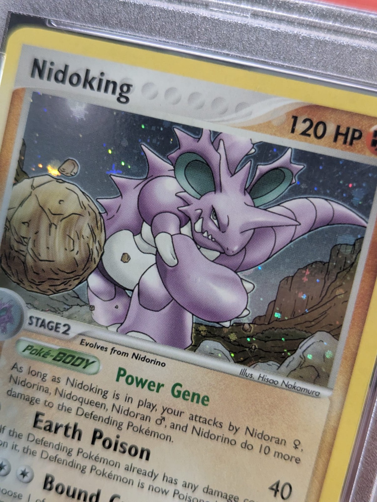 Nidoking 8/112 FireRed & LeafGreen Holo Pokemon NM PSA 7