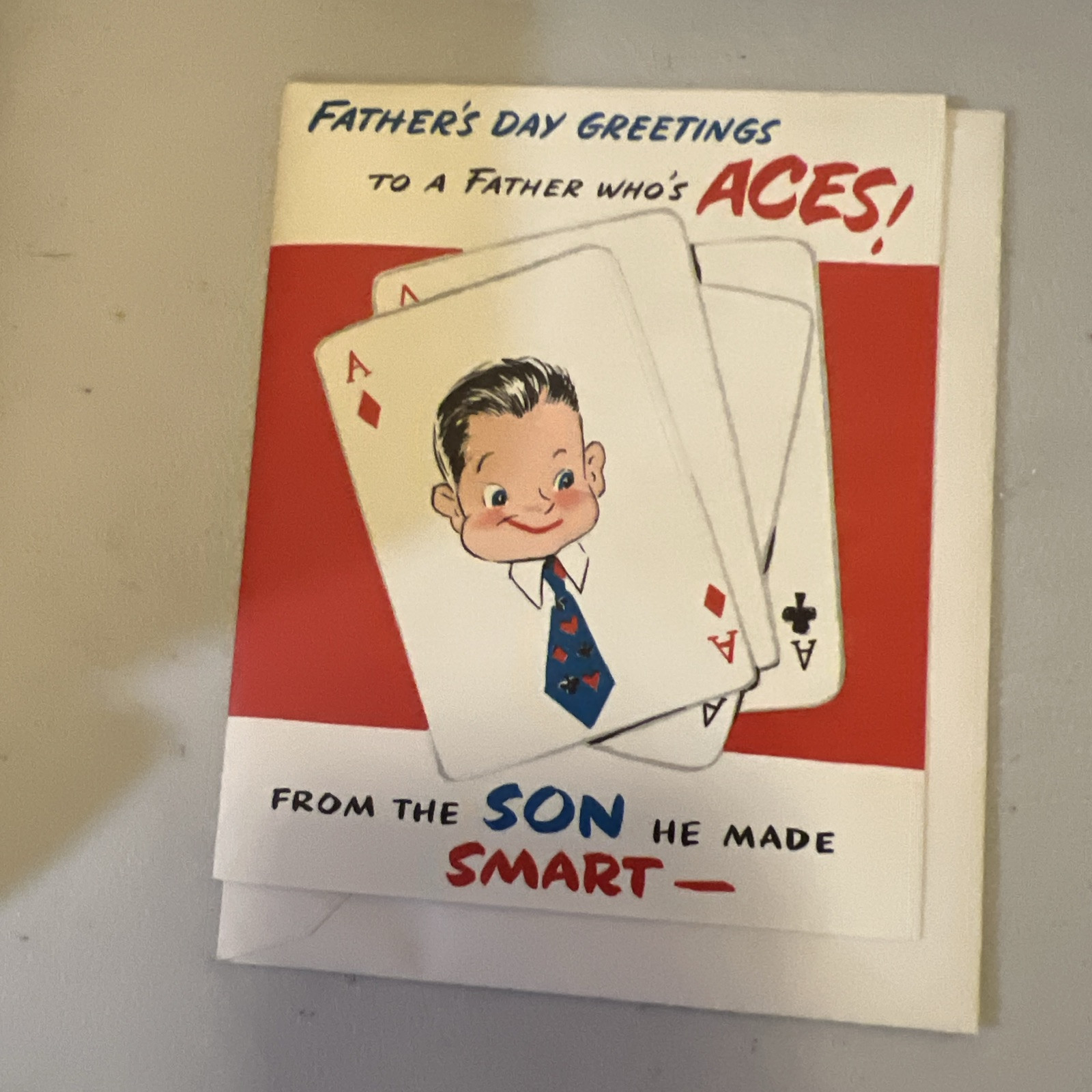 Vintage Father’s Day Card W/Envelope