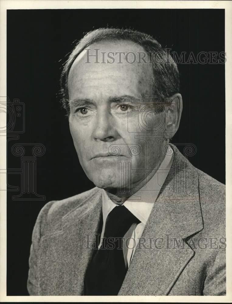1975 Press Photo Henry Fonda narrates 1975 Press Photo Henry Fonda narrates