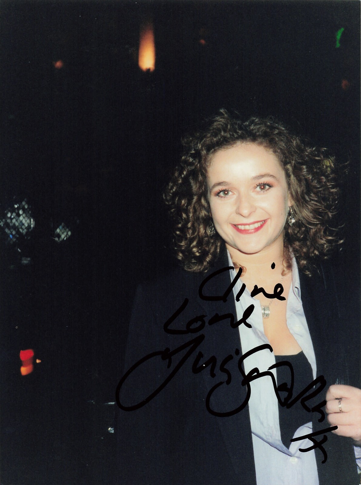 Julia Sawalha Photo Hand Signed Autograph Clive Bullimore *P162a Julia Sawalha Photo Hand Signed Autograph Clive Bullimore *P162a