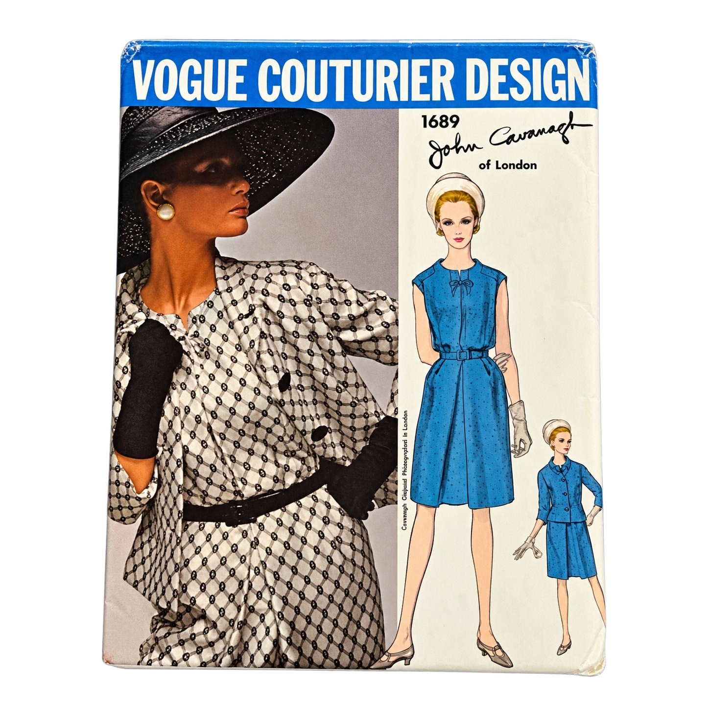 Vtg 1960s Vogue Couturier 1689 John Cavanagh Dress Jacket Pattern Sz 14 Uncut