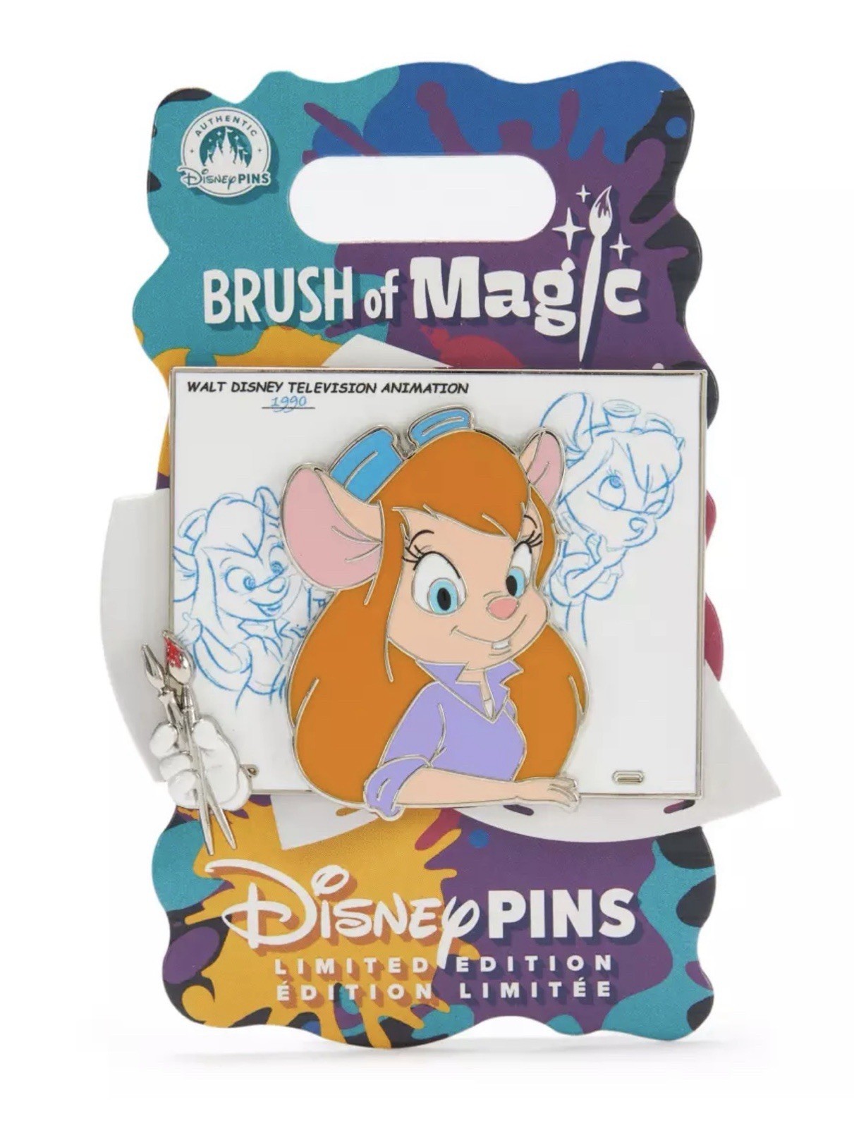 Authentic Disney Gadget Brush of Magic Pin Limited Edition 3,750 CONFIRMED ORDER