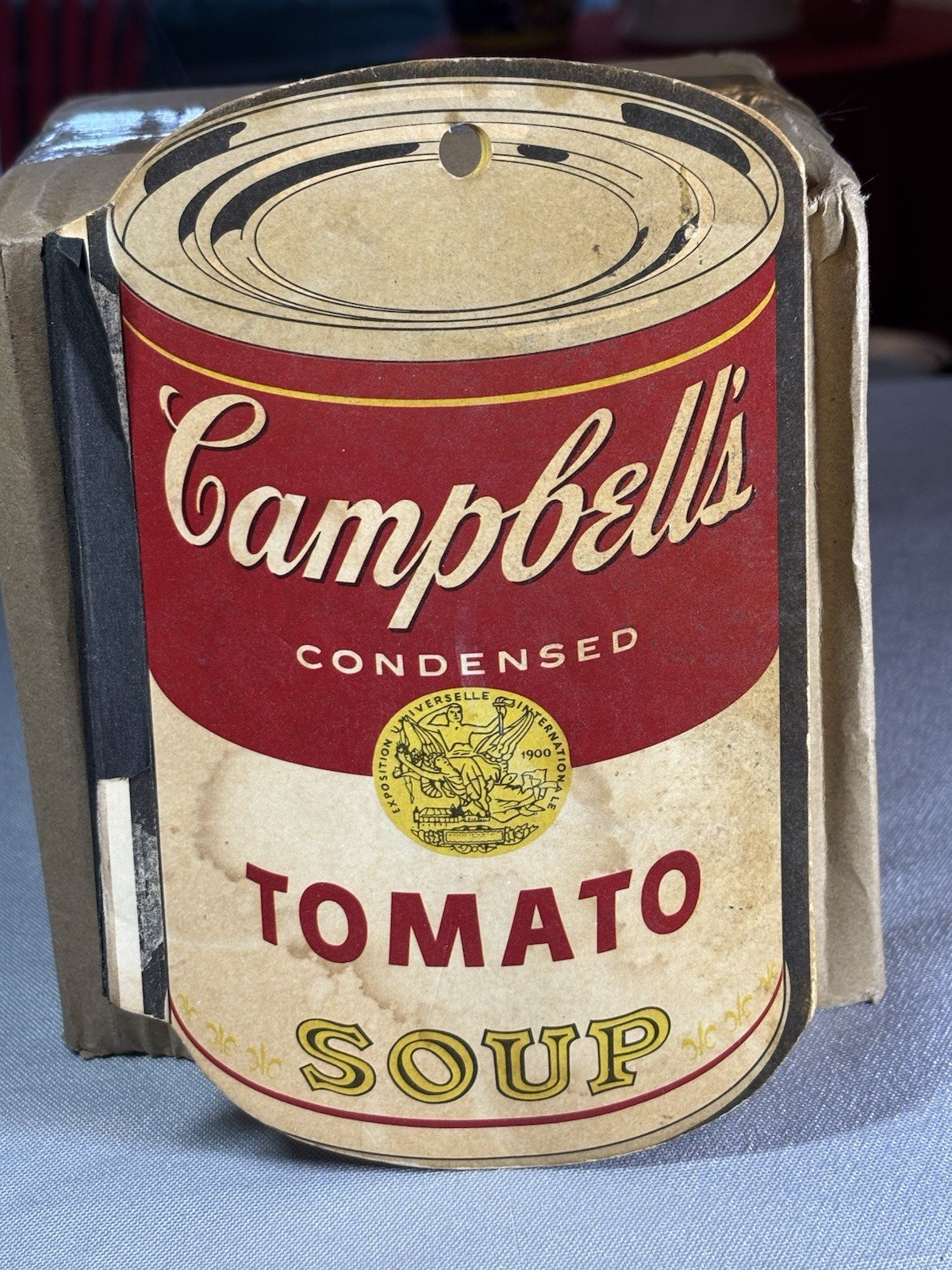 Vtg 70s CAMPBELL\'S Tomato Soup Can-Temporaries Pop-Art Memo Pad- Estate Find Vtg 70s CAMPBELL\'S Tomato Soup Can-Temporaries Pop-Art Memo Pad- Estate Find