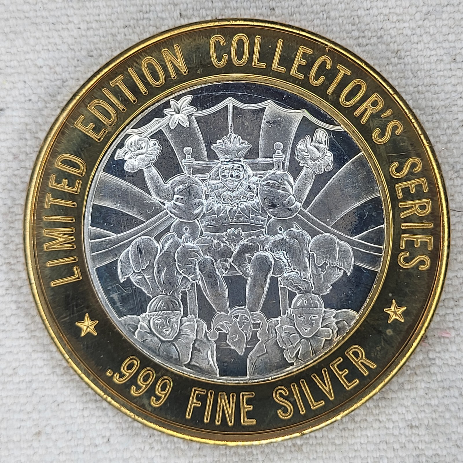 1994 Grand Casino $10 King of Carnival Token .999 Limited Edition