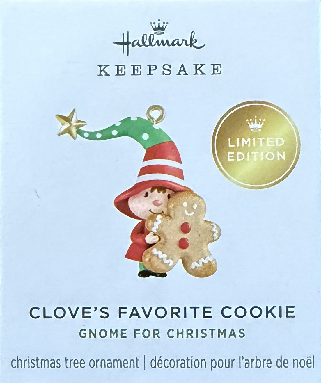 Hallmark Gnome for Christmas Clove\'s Favorite Cookie Miniature Ornament 2026
