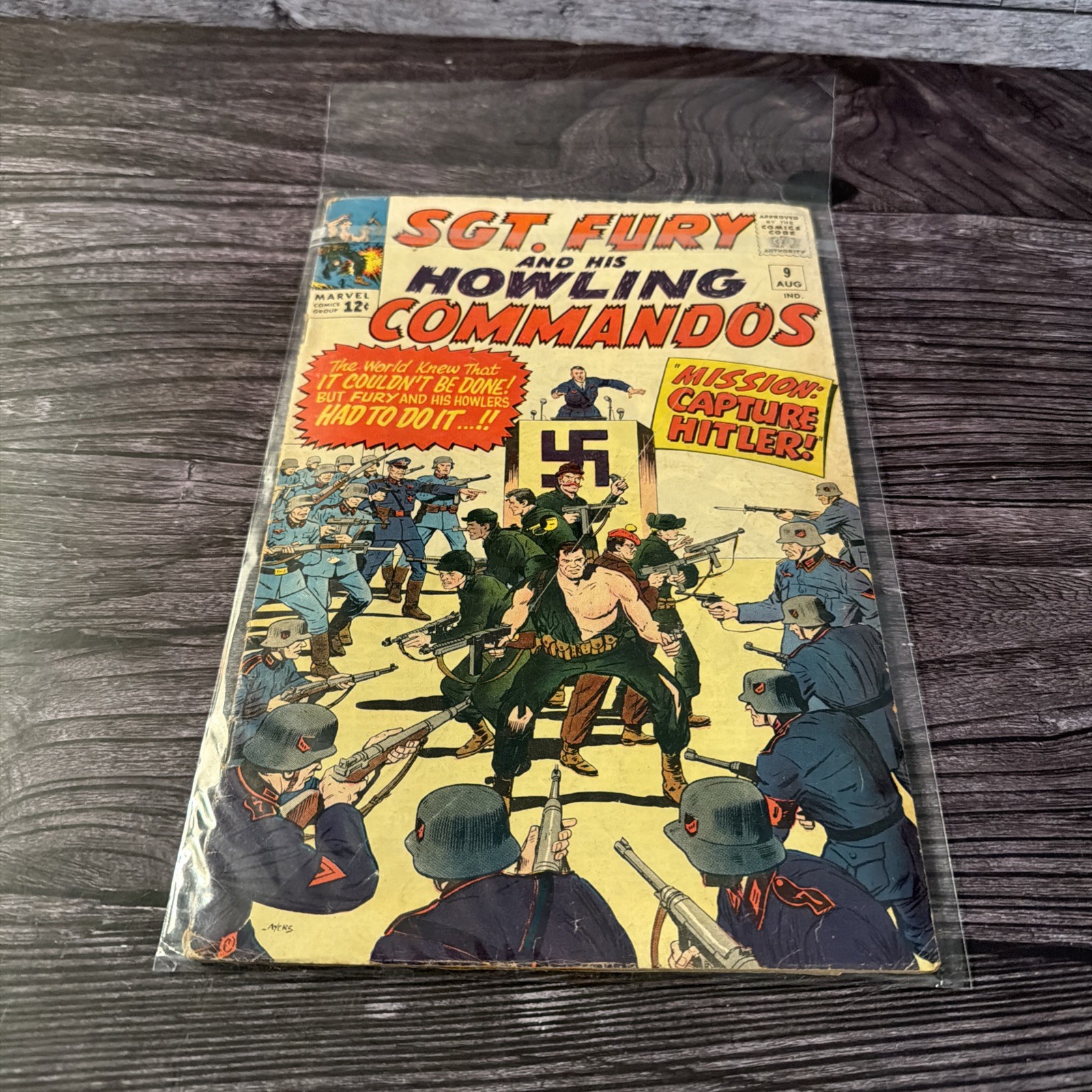 Sgt Fury Howling Commandos 9 Marvel Comics 1964 Silver Age Capture Hitler Key