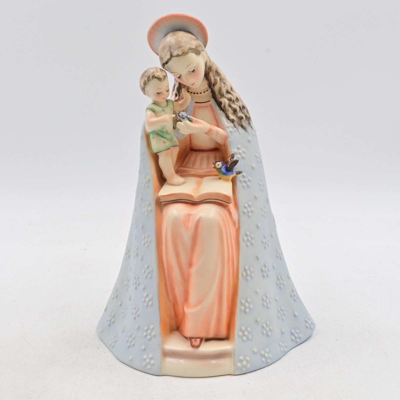 Goebel Hummel Flower Madonna Figurine 10/1 Vintage Mary Baby Jesus TMK 5